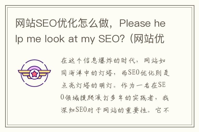 网站SEO优化怎么做，Please help me look at my SEO？(网站优化seo是什么)