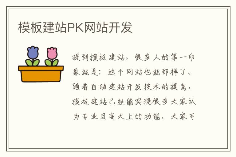 模板建站PK网站开发