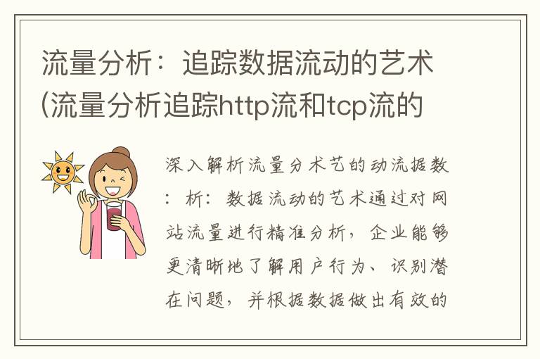 流量分析：追踪数据流动的艺术(流量分析追踪http流和tcp流的区别)